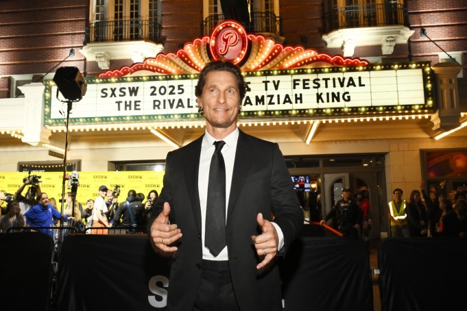 Matthew McConaughey at "The Rivals of Amziah King" Premiere during SXSW Conference & Festivals at the Paramount Theatre on March 10, 2025 in Austin, Texas.