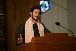 Nobody Wants This. Adam Brody as Noah in episode 101 of Nobody Wants This. Cr. Stefania Rosini/Netflix © 2024
