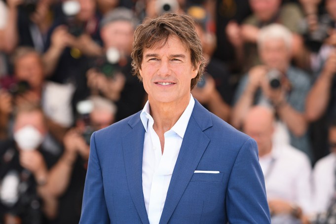 CANNES, FRANCE - MAY 18: Tom Cruise attends the photocall of "Top Gun: Maverick" during the 75th annual Cannes film festival at Palais des Festivals on May 18, 2022 in Cannes, France. (Photo by Pascal Le Segretain/Getty Images)