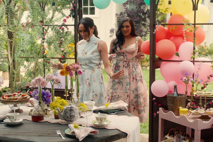 With Love, Meghan. (L to R) Meghan, Duchess of Sussex, Mindy Kaling in episode 102 of With Love, Meghan. Cr. Courtesy of Netflix © 2024