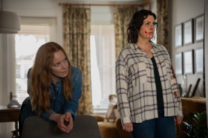 L-R: Lauren Ambrose as Van and Melanie Lynskey as Shauna in Yellowjackets, episode 9, season 3, streaming on Paramount+ with SHOWTIME, 2025. Photo Credit: Darko Sikman/Paramount+ with SHOWTIME.