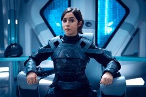 Cristin Milioti as Captain Cole in Black Mirror USS Callister: Into Infinity